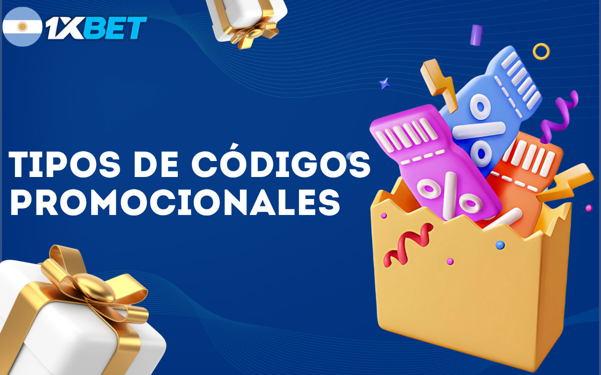 1xbet Tipos de códigos promocionales disponibles