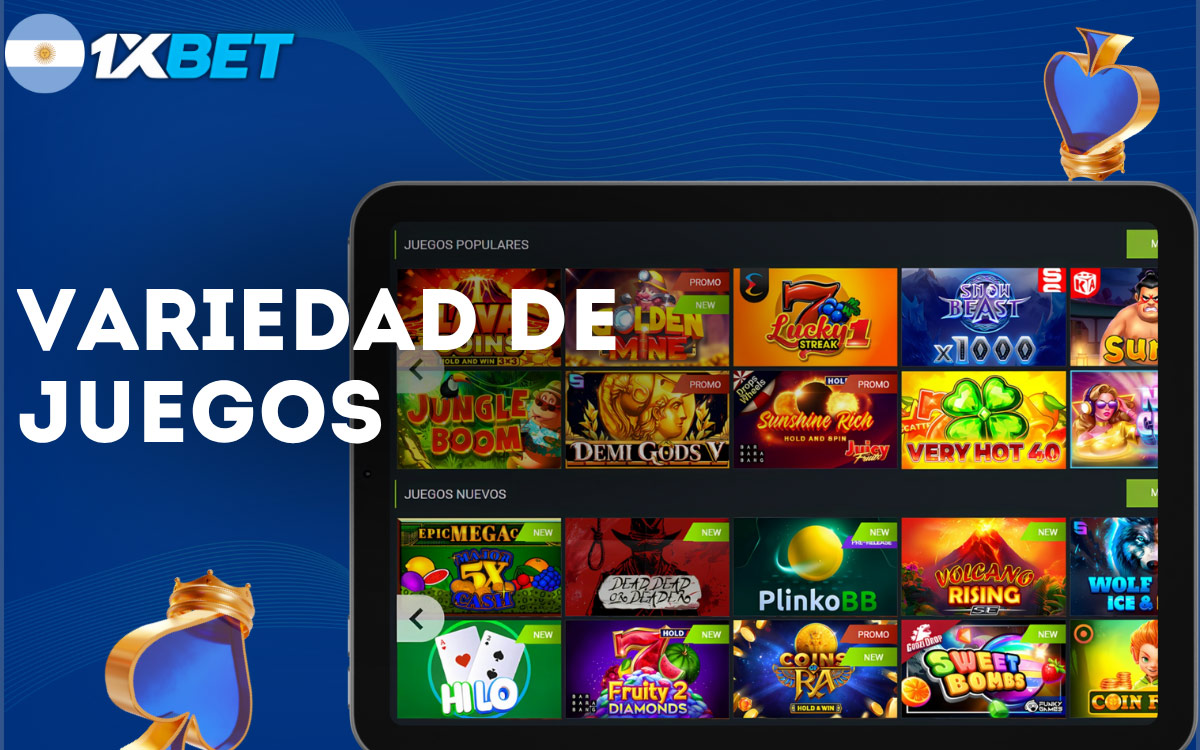 1xbet Variedad de Juegos