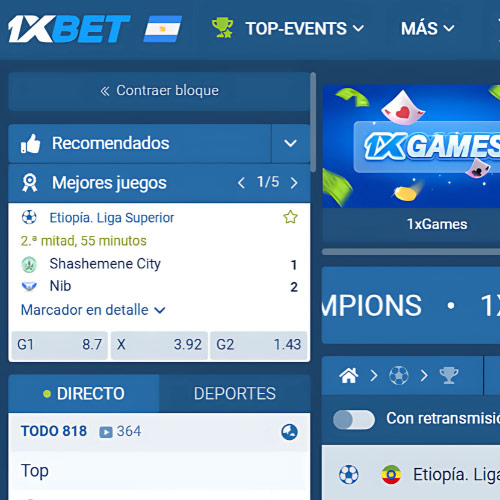 Instrucción Visite 1xbet